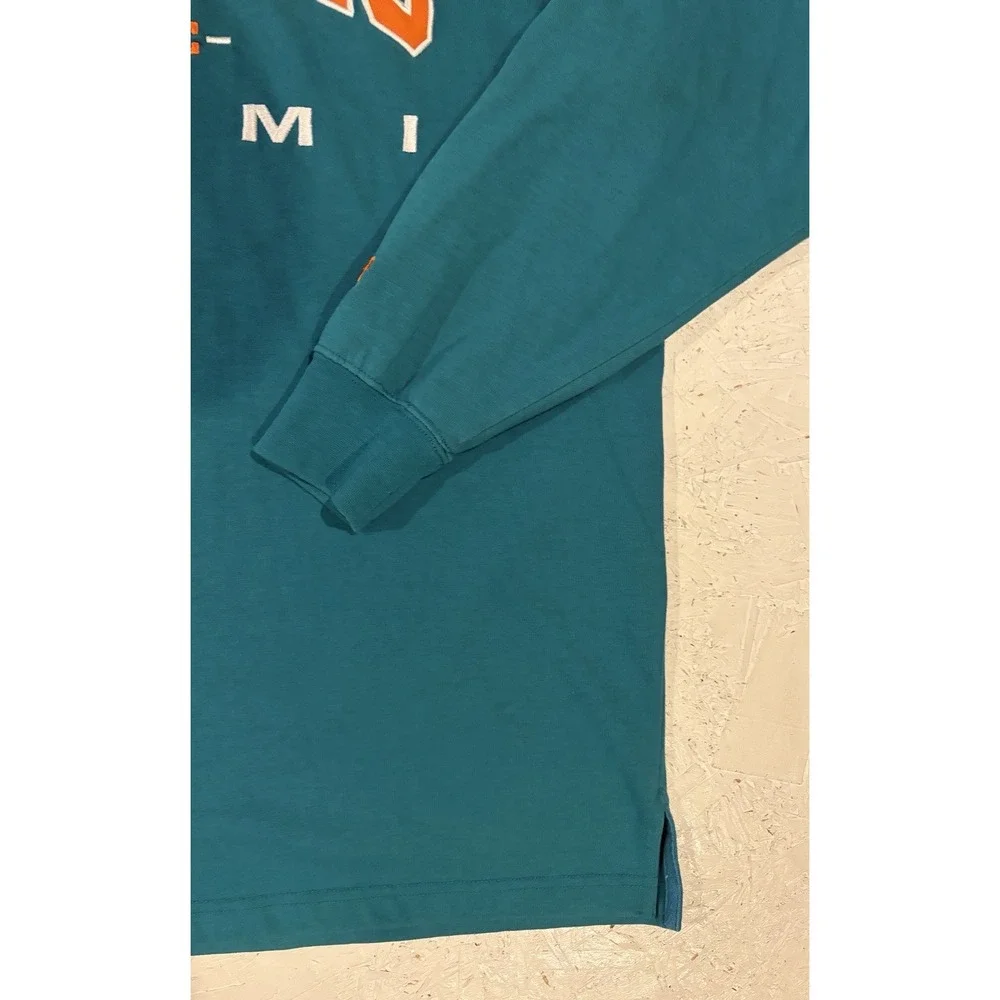 Vintage Lee Sport Miami Dolphins Embroidered Crewneck Sweatshirt Mens L NFL